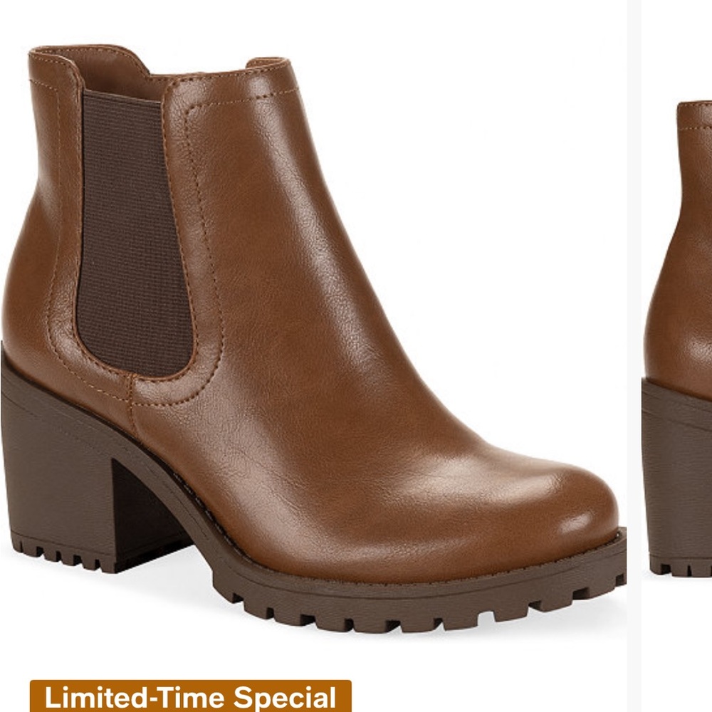 Brown Leather Ankle Boots
